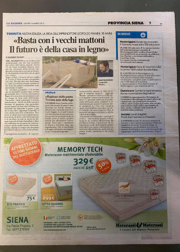 ITALIAN JOURNAL - CORRIERE DI SIENA